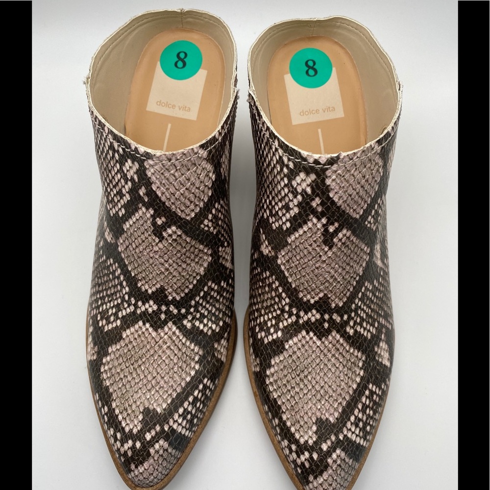 Dolce Vita Python Faux Snake Skin Roya Mule Shoe - Picture 3 of 7
